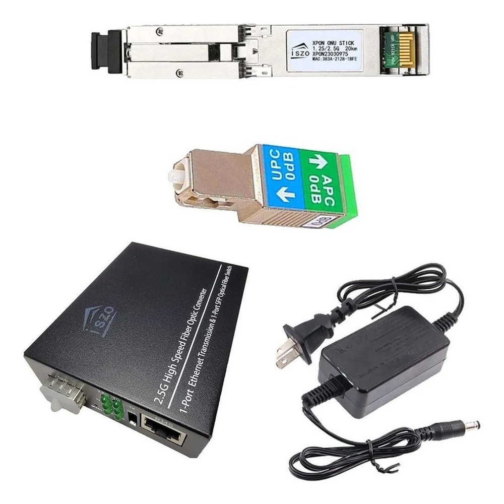 iszo XPON ONU Stick SFP Transceiver 2.5G Media Converter Kit XPON23030975